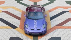 According to Porsche’s Sonderwunsch programme, Moldova is 50 shades of purple…